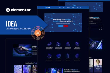 Idea – Technology & It Network Service Elementor Template Kit