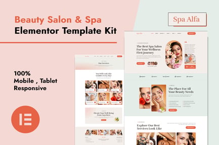 Spaalfa – Beauty Salon & Spa Elementor Pro Template Kit Spaalfa – Beauty Salon & Spa Elementor Pro Template Kit