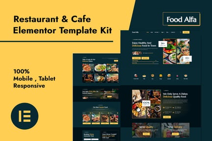 Food Alfa – Restaurant & Cafe Elementor Pro Template Kit Food Alfa – Restaurant & Cafe Elementor Pro Template Kit