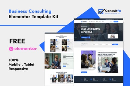 Consultfa – Business Consulting Elementor Template Kit Consultfa – Business Consulting Elementor Template Kit