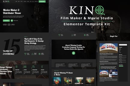 Kino – Film Maker & Movie Studio Elementor Template Kit Kino – Film Maker & Movie Studio Elementor Template Kit