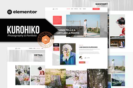 Kurohiko – Photography & Portfolio Elementor Template Kit