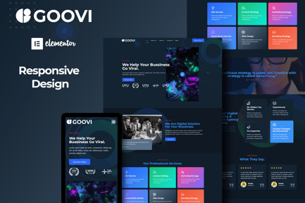 Goovi – Creative Agency & Digital Marketing Elementor Template Kits Goovi – Creative Agency & Digital Marketing Elementor Template Kits
