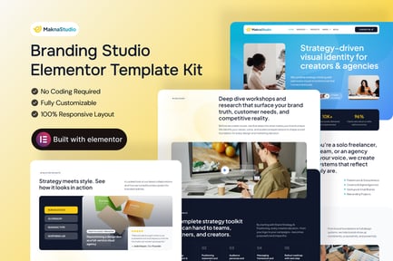 Maknastudio – Branding Studio Elementor Pro Template Kit