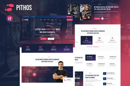 Pithos – Fitness Center & Cloubhouse Elementor Template Kit Pithos – Fitness Center & Cloubhouse Elementor Template Kit