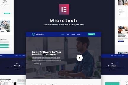 Microtech – Tech Business Elementor Template Kit Microtech – Tech Business Elementor Template Kit