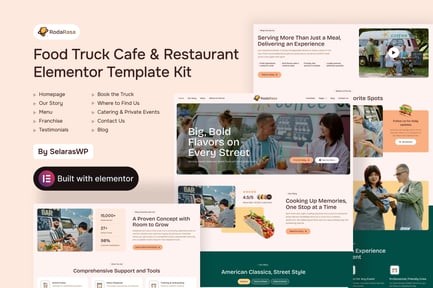 Rodarasa – Food Truck Cafe & Restaurant Elementor Template Kit