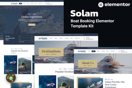 Solam – Boat Booking Elementor Pro Template Kit Solam – Boat Booking Elementor Pro Template Kit