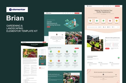 Brian – Gardening & Landscaping Elementor Template Kit Brian – Gardening & Landscaping Elementor Template Kit