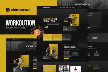 Workoution – Sports And Fitness Elementor Template Kit