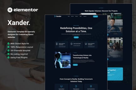 Xander – Tech Company Elementor Template Kit