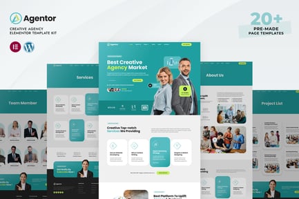 Agentor – Creative Agency Elementor Pro Template Kit