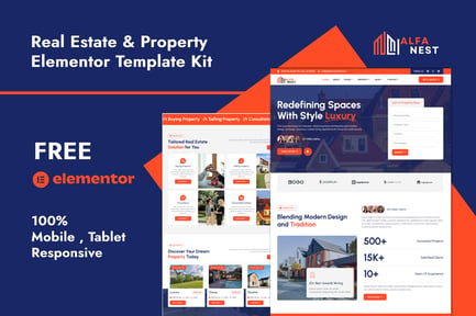 Alfanest – Real Estate & Property Elementor Template Kit Alfanest – Real Estate & Property Elementor Template Kit