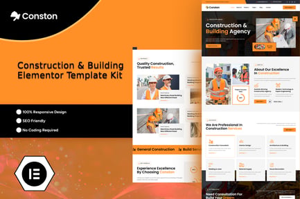 Conston – Construction Building Elementor Template Kit Conston – Construction Building Elementor Template Kit