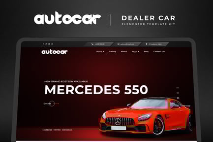 Autocar – Car Dealer Elementor Pro Template Kit