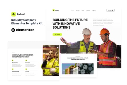 Indust – Industry & Factory Elementor Template Kit