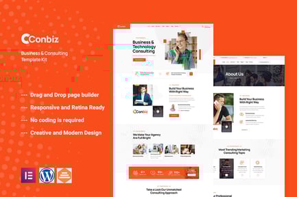 Conbiz – Consultancy & Business Elementor Template Kit