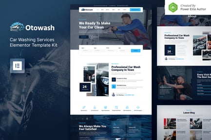 Otowash – Car Washing & Cleaning Services Elementor Template Kit Otowash – Car Washing & Cleaning Services Elementor Template Kit