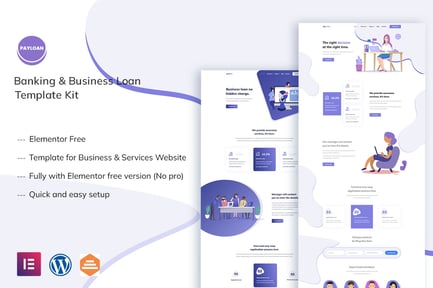 Payloan – Banking & Business Loan Elementor Template Kit Payloan – Banking & Business Loan Elementor Template Kit