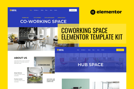 Mifal – Coworking Space Elementor Template Kit