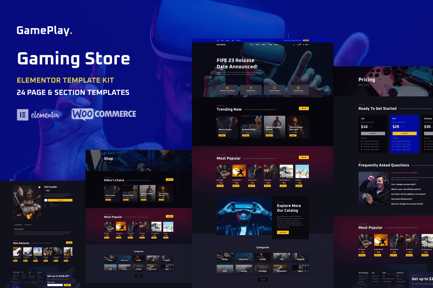 Gameplay – Video Game Store Elementor Template Kit