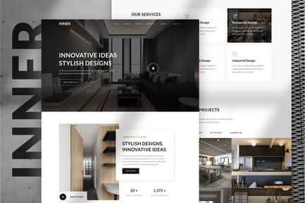 Inner – Interior Design & Architecture Template Kit Inner – Interior Design & Architecture Template Kit