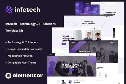 Infetech – Technology & It Solutions Elementor Template Kit