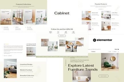 Cabinet – Furniture Store Elementor Template Kit