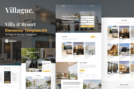 Villague – Private Villa & Resort Elementor Template Kit Villague – Private Villa & Resort Elementor Template Kit