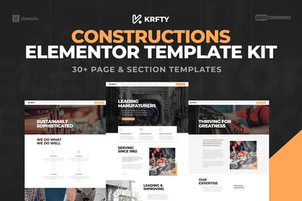 Krafty – Construction & Industry Elementor Template Kit Krafty – Construction & Industry Elementor Template Kit