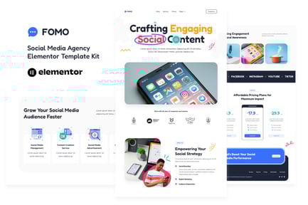 Fomo – Social Media Marketing Agency Elementor Template Kit