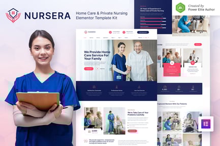 Nursera – Home Care & Private Nursing Services Elementor Template Kit