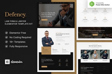 Defency – Law Firm & Lawyer Elementor Template Kit