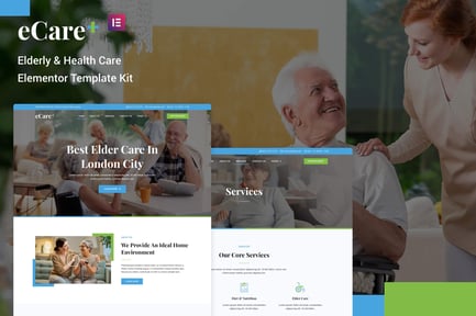 Ecare – Elderly & Health Care Elementor Template Kit