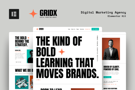 Gridx – Digital Marketing Agency Elementor Template Kit