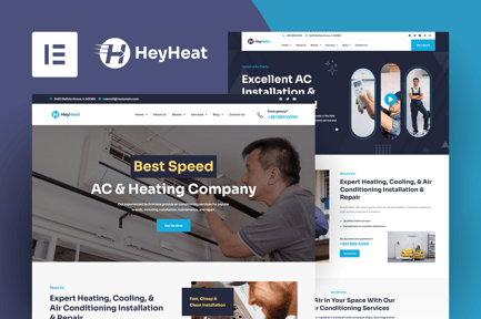 Heyheat – Air Conditioning Services Elementor Pro Template Kit Heyheat – Air Conditioning Services Elementor Pro Template Kit