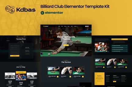 Kdbas – Billiard Club Elementor Template Kit Kdbas – Billiard Club Elementor Template Kit