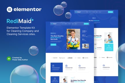 Redimaid – Cleaning & Maid Service Agency Elementor Template Kit