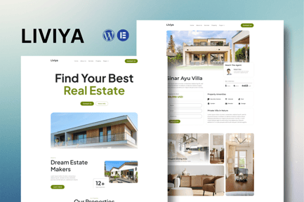 Liviya – Real Estate Elementor Template Kit