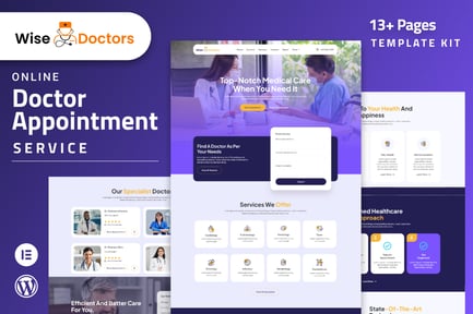 Wisedoctors – Healthcare & Medical Elementor Template Kit Wisedoctors – Healthcare & Medical Elementor Template Kit