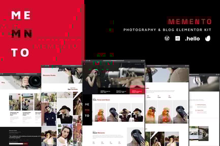 Memento – Photography & Blog Elementor Template Kit
