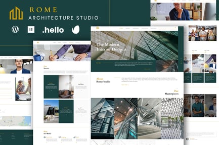 Rome – Modern Interior Elementor Template Kit