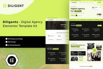 Diligent – Creative Agency & Portfolio Elementor Template Kit