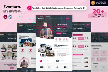 Eventum – Event & Conference Elementor Template Kit