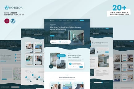 Hotelor – Hotel & Resort Elementor Pro Template Kit
