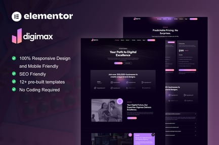 Digimax – Digital Marketing Agency Elementor Pro Template Kit Digimax – Digital Marketing Agency Elementor Pro Template Kit
