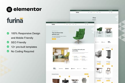 Furina – Furniture Shop Woocommerce Elementor Pro Template Kit
