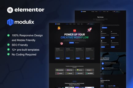 Modulix – Digital Product Store Elementor Pro Template Kit