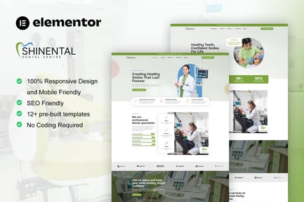 Shinental – Dentist & Medical Clinic Elementor Template Kit Shinental – Dentist & Medical Clinic Elementor Template Kit