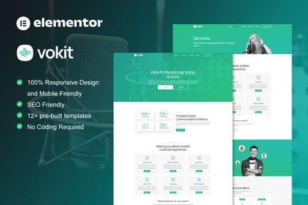Vokit – Voice Over Services Elementor Template Kit Vokit – Voice Over Services Elementor Template Kit
